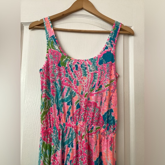 Lilly Pulitzer Holy Grail Tria Maxi in Turquoise Let’s Cha Cha, Size Small. - Picture 7 of 15